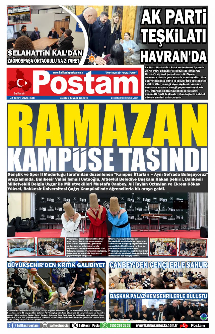 RAMAZAN KAMPÜSE TAŞINDI