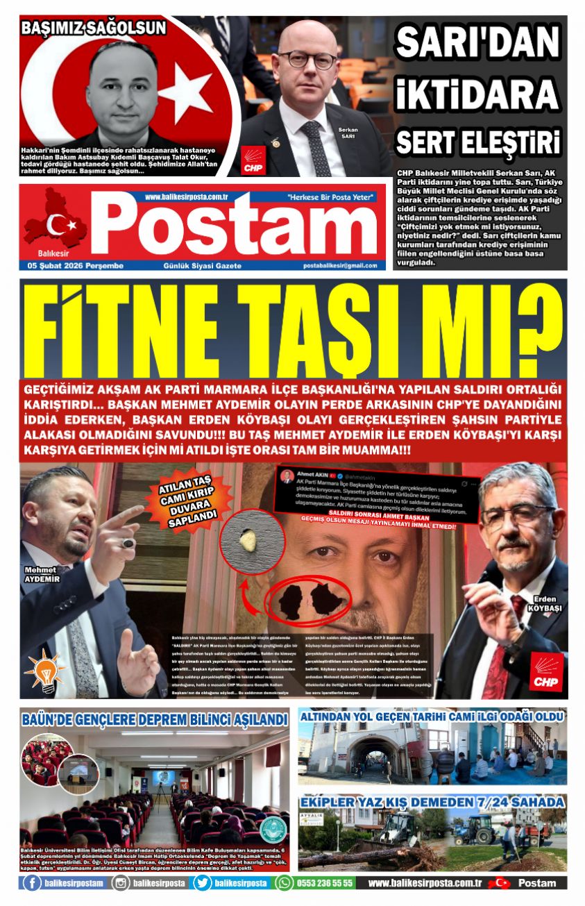 FİTNE TAŞI MI?