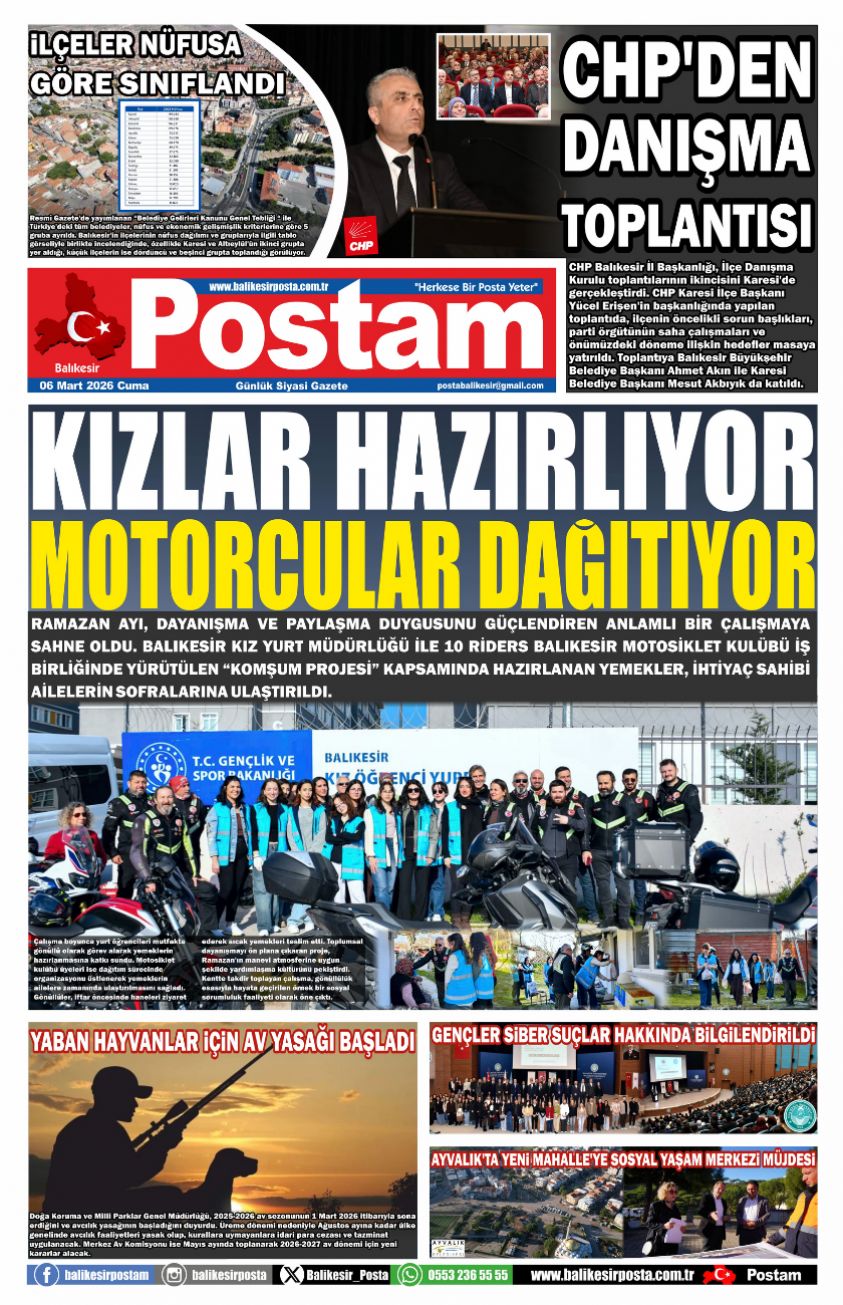 KIZLAR HAZIRLIYOR MOTORCULAR DAĞITIYOR