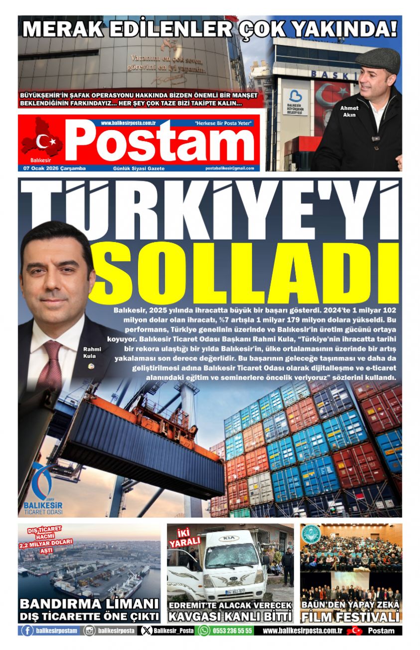 TÜRKİYE’Yİ SOLLADI