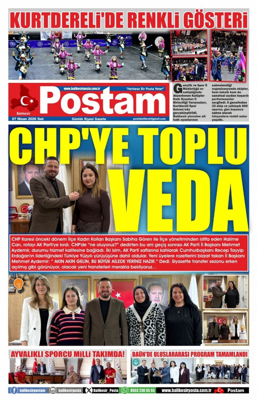 CHP’YE TOPLU VEDA
