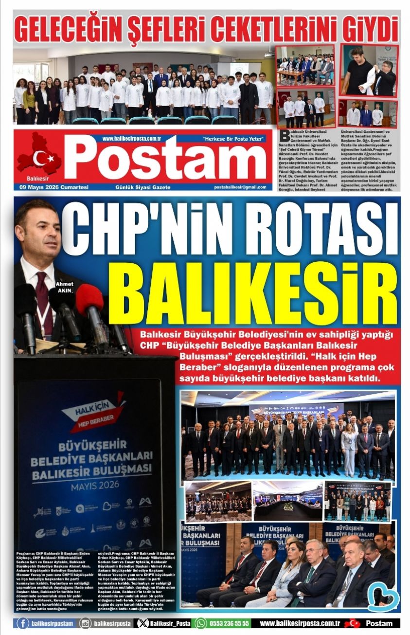 CHP’NİN ROTASI BALIKESİR