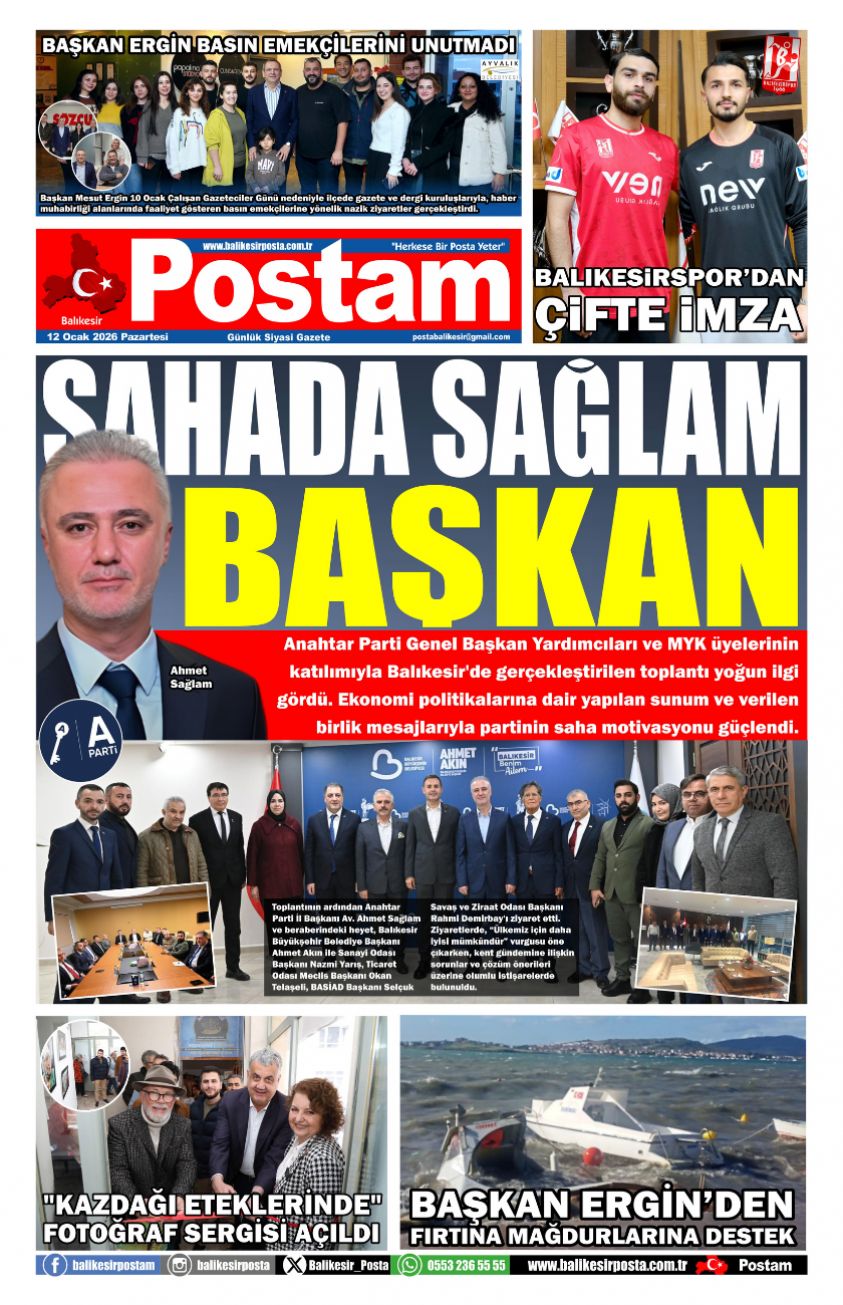 SAHADA SAĞLAM BAŞKAN