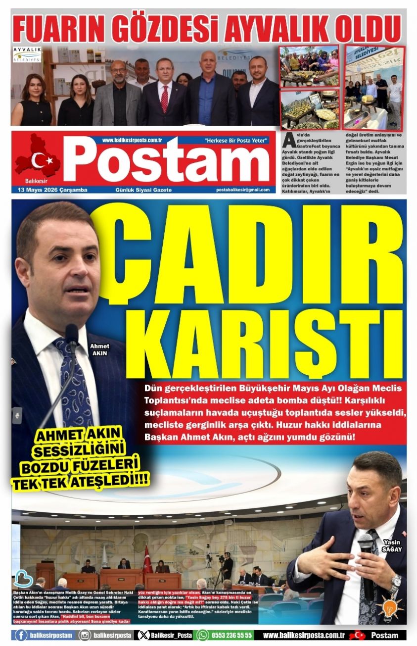 ÇADIR KARIŞTI