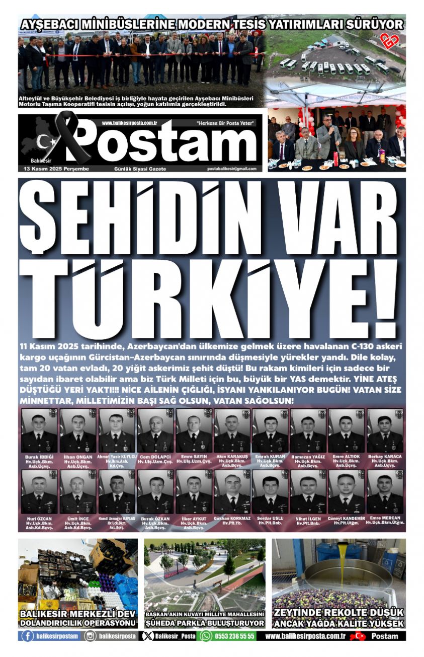 ŞEHİDİN VAR TÜRKİYE!