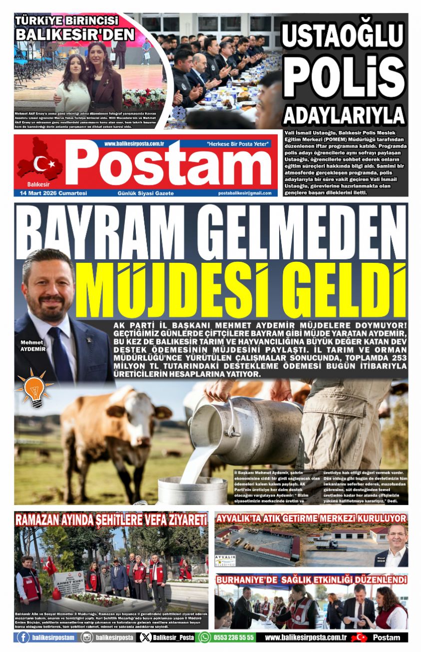 BAYRAM GELMEDEN MÜJDESİ GELDİ