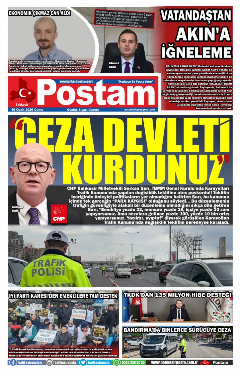 “CEZA DEVLETİ KURDUNUZ”