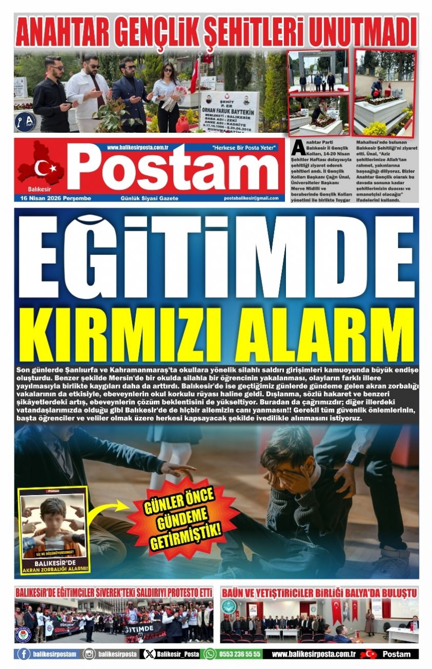 EĞİTİMDE KIRMIZI ALARM