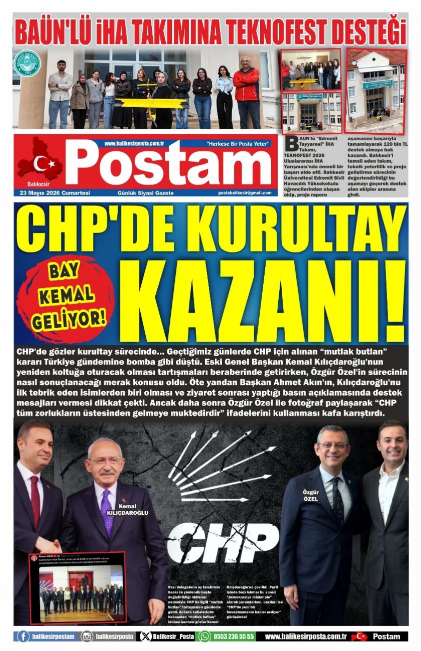 CHP’DE KURULTAY KAZANI!