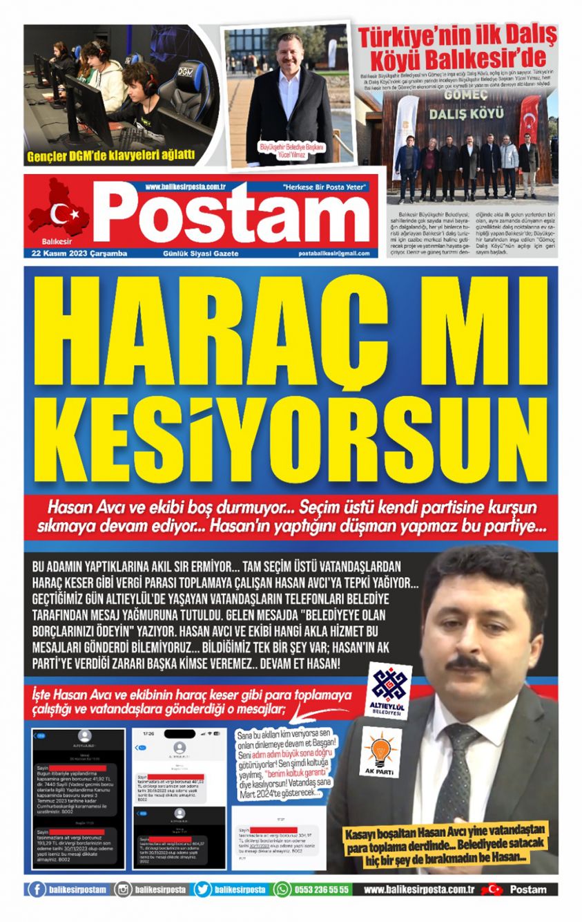 HARAÇ MI KESİYORSUN