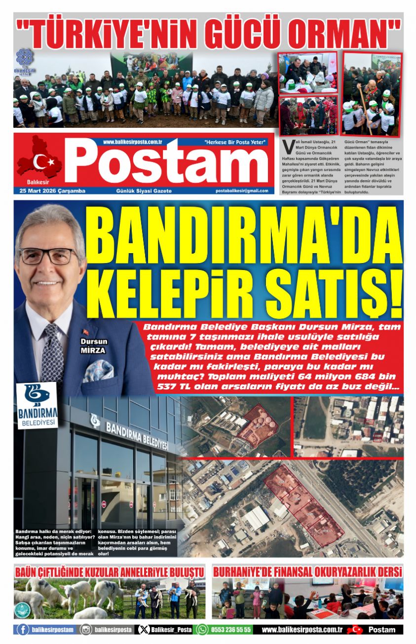BANDIRMA'DA KELEPİR SATIŞ!