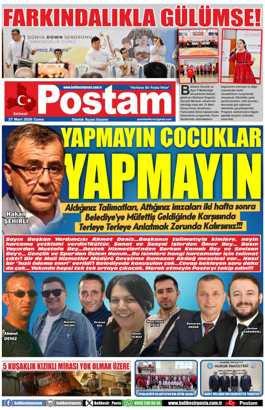 YAPMAYIN ÇOCUKLAR YAPMAYIN