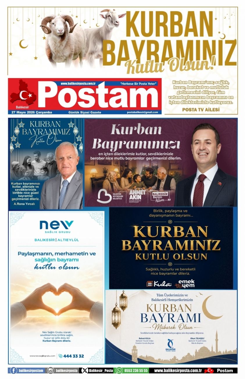 KURBAN BAYRAMINIZ KUTLU OLSUN