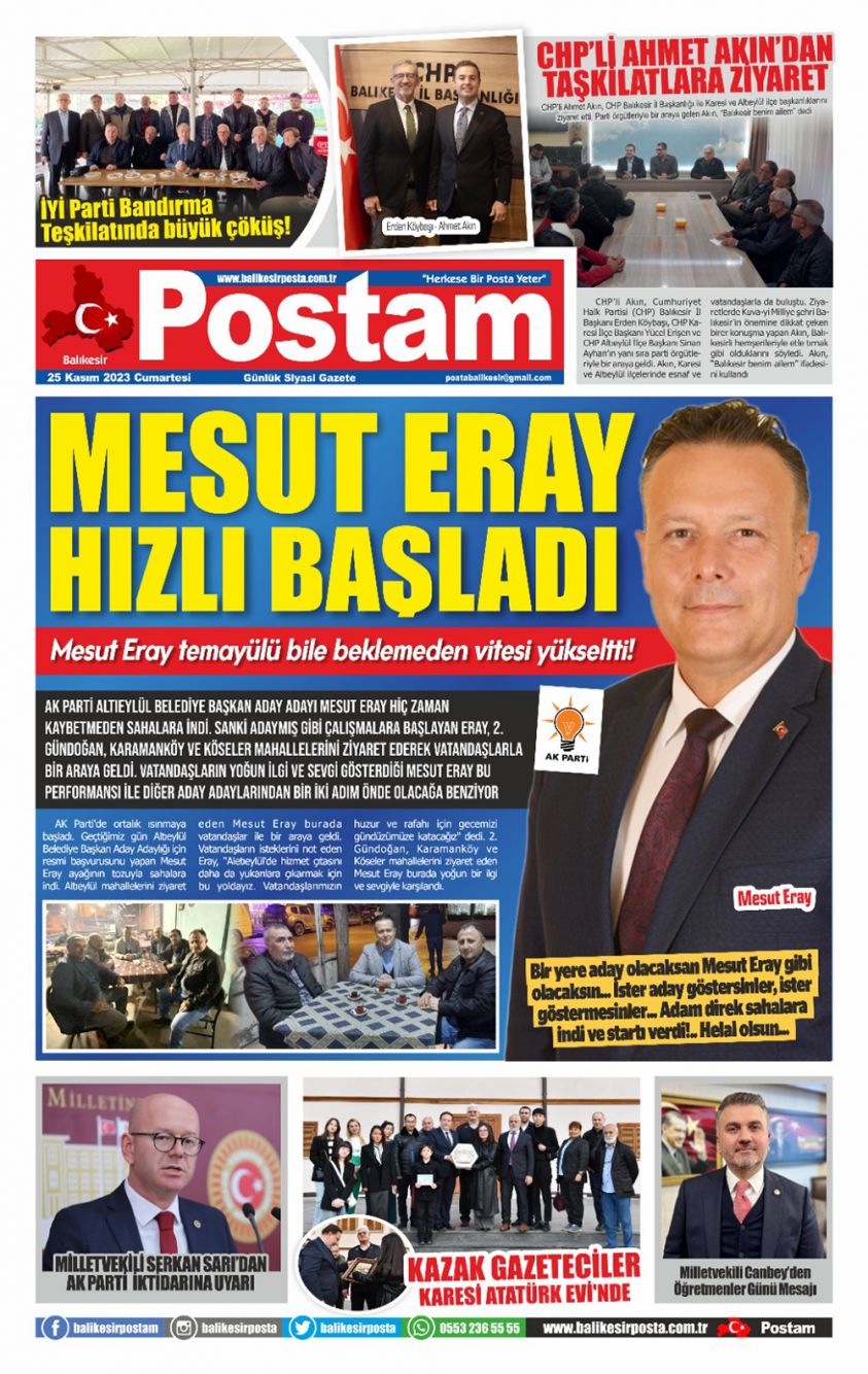 MESUT ERAY HIZLI BAŞLADI