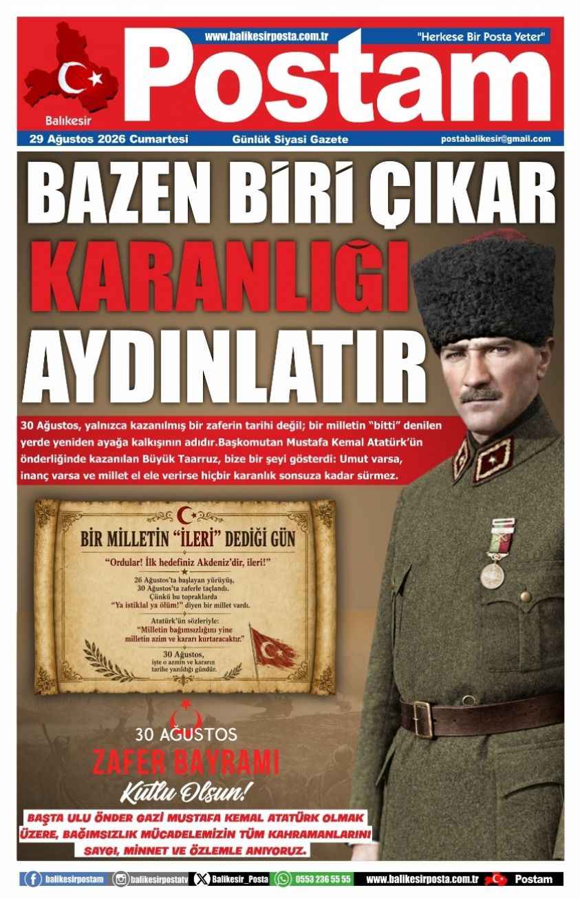 BAZEN BİRİ ÇIKAR KARANLIĞI AYDINLATIR