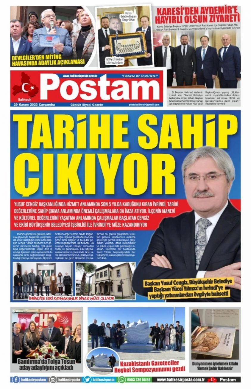 TARİHE SAHİP ÇIKIYOR
