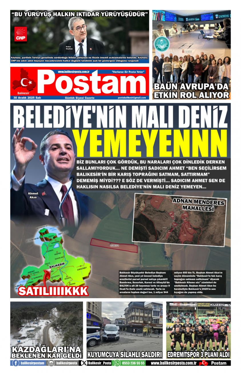 BELEDİYE’NİN MALI DENİZ YEMEYENNN