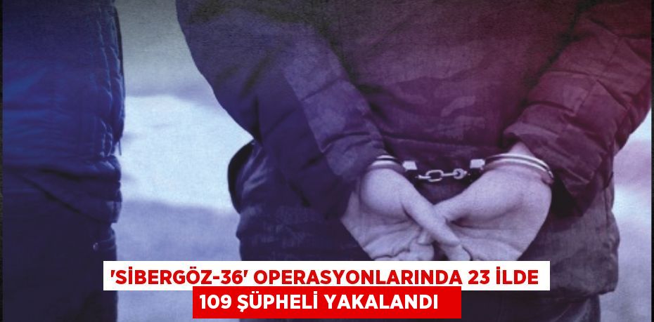 “SİBERGÖZ-36” operasyonlarında 23 ilde 109 şüpheli yakalandı  