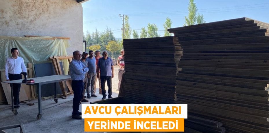 AVCU ÇALIŞMALARI YERİNDE İNCELEDİ