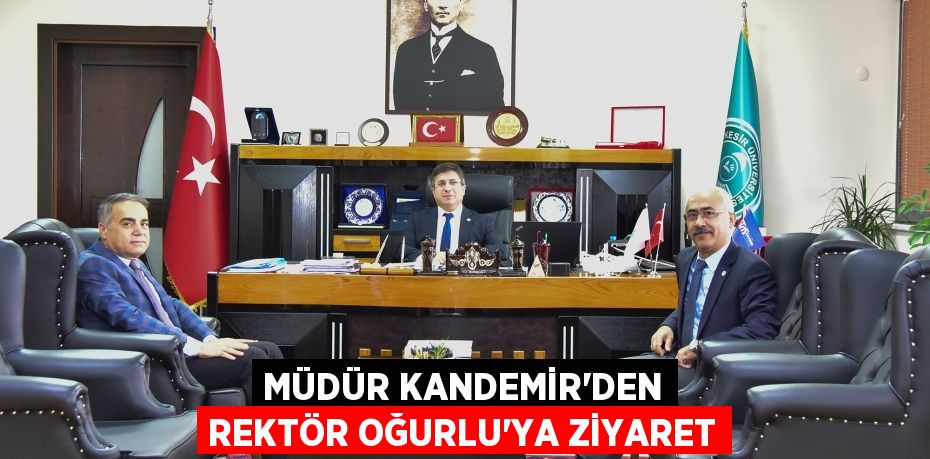 Müdür Kandemir'den Rektör Oğurlu'ya ziyaret