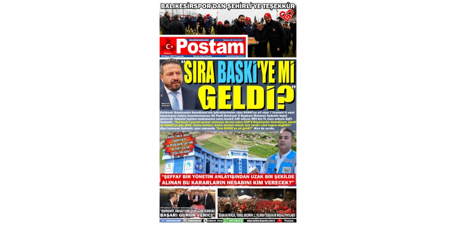 "SIRA BASKİ’YE Mİ GELDİ?"