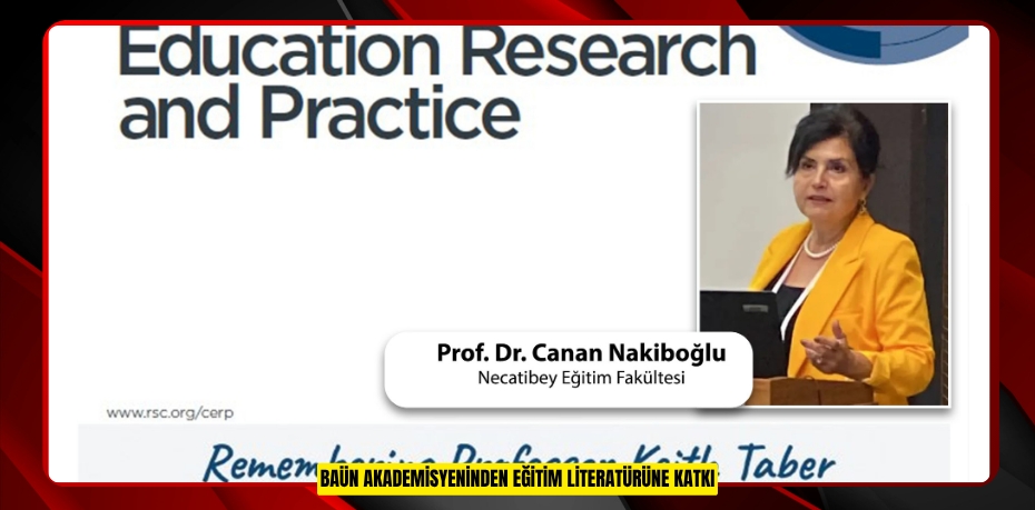 BAÜN AKADEMİSYENİNDEN EĞİTİM LİTERATÜRÜNE KATKI