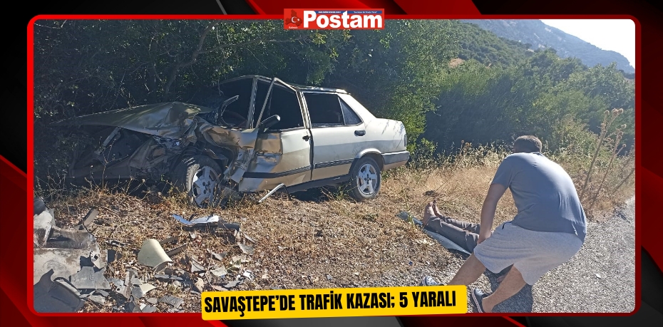 Savaştepe’de trafik kazası; 5 yaralı