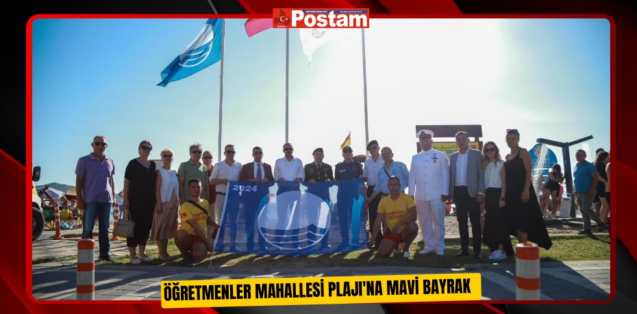 Öğretmenler Mahallesi Plajı'na mavi bayrak