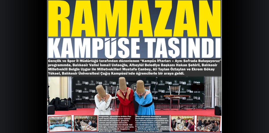 RAMAZAN KAMPÜSE TAŞINDI
