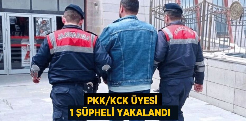 PKK/KCK ÜYESİ 1 ŞÜPHELİ YAKALANDI 