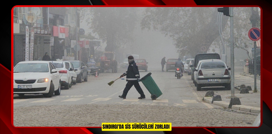 Sındırgı'da sis sürücüleri zorladı