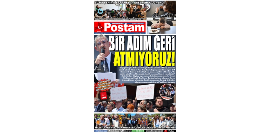 BİR ADIM GERİ ATMIYORUZ!