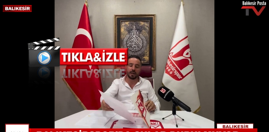 BALIKESİRSPORDA SULAR DURULMUYOR..