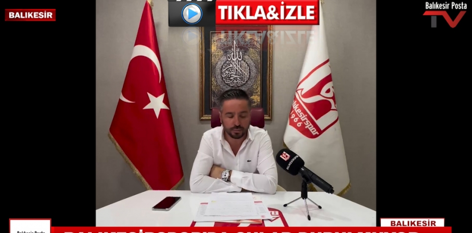 BALIKESİRSPORDA SULAR DURULMUYOR..