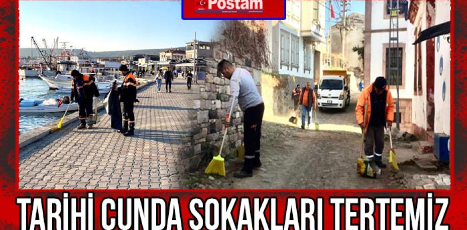 TARİHİ CUNDA SOKAKLARI TERTEMİZ