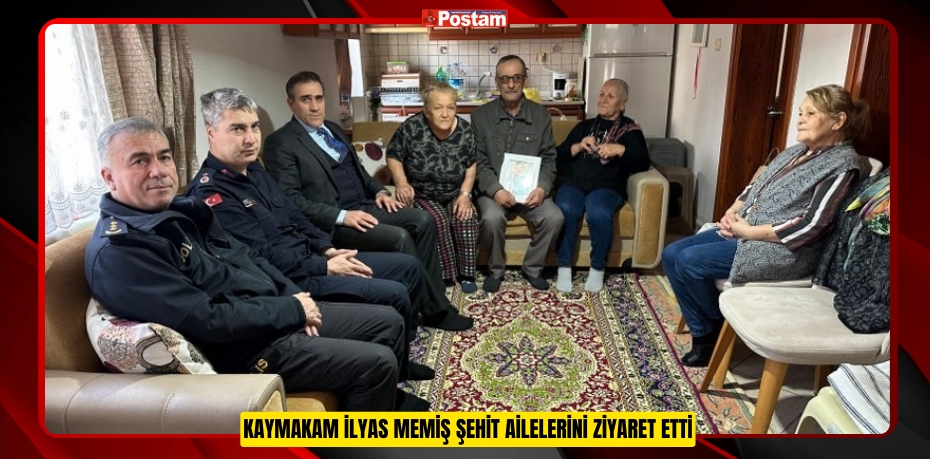 KAYMAKAM İLYAS MEMİŞ ŞEHİT AİLELERİNİ ZİYARET ETTİ