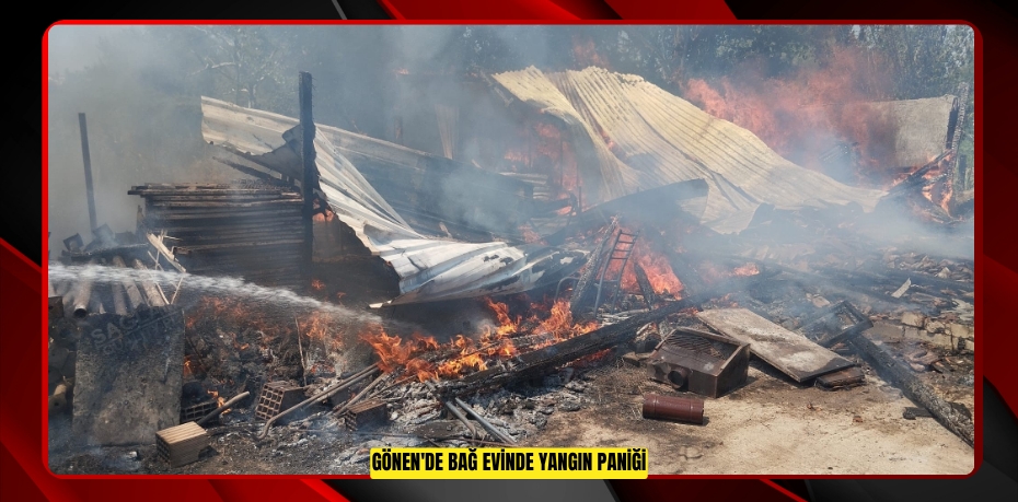 Gönen'de bağ evinde yangın paniği