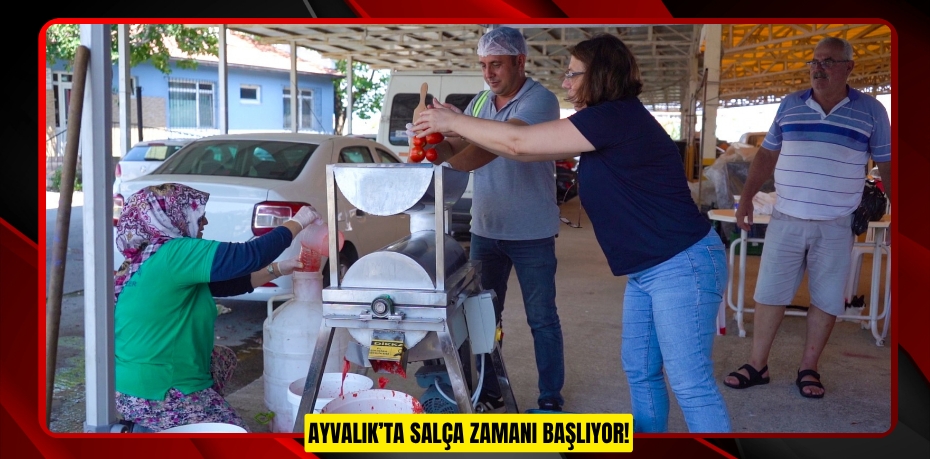 AYVALIK’TA SALÇA ZAMANI BAŞLIYOR!