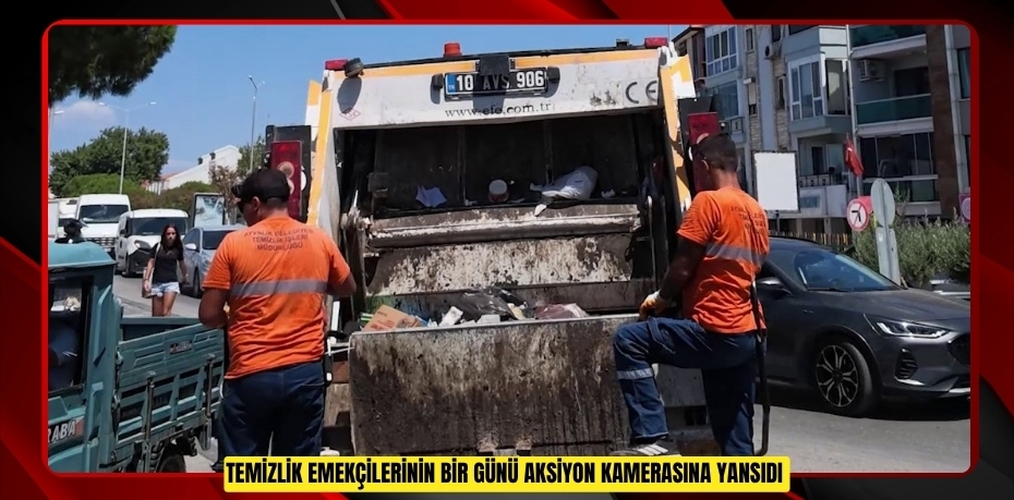 Temizlik emekçilerinin bir günü aksiyon kamerasına yansıdı