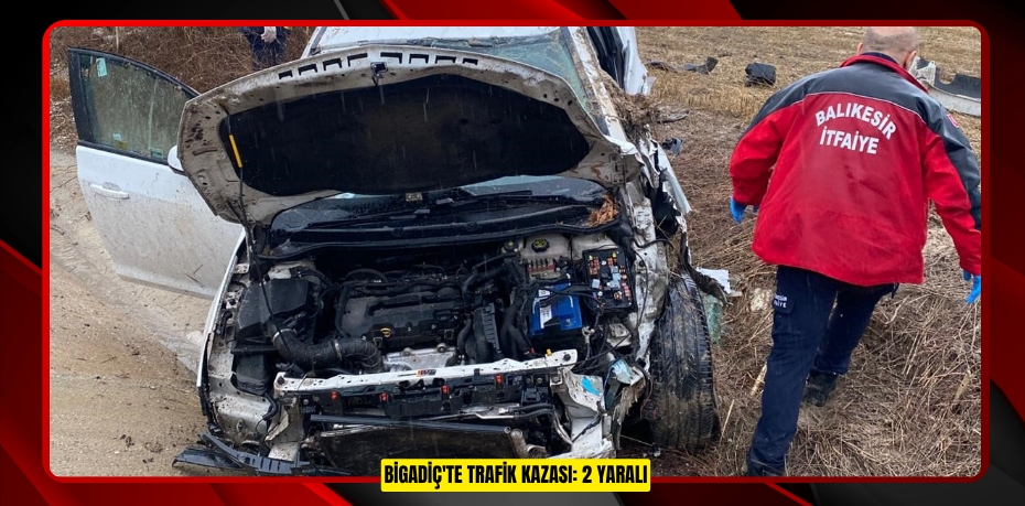 Bigadiç'te trafik kazası: 2 yaralı