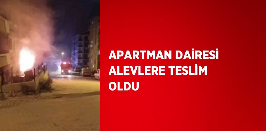 APARTMAN DAİRESİ ALEVLERE TESLİM OLDU