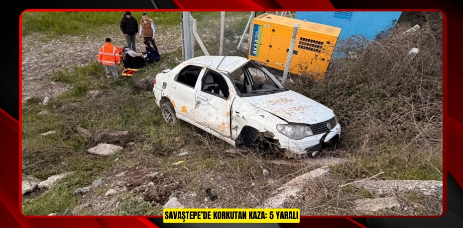 Savaştepe’de korkutan kaza: 5 yaralı