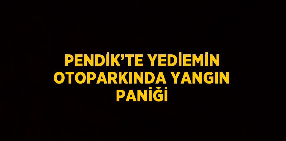 PENDİK’TE YEDİEMİN OTOPARKINDA YANGIN PANİĞİ