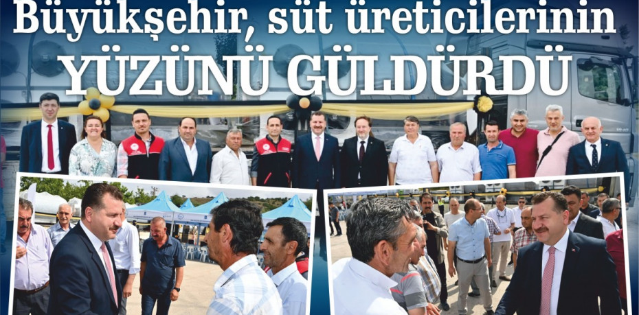 Büyükşehir, süt üreticilerinin yüzünü güldürdü