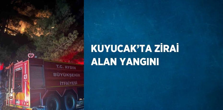 KUYUCAK’TA ZİRAİ ALAN YANGINI