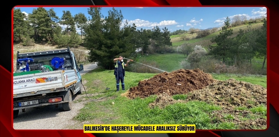 BALIKESİR’DE HAŞEREYLE MÜCADELE ARALIKSIZ SÜRÜYOR