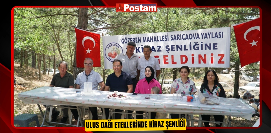 Ulus Dağı eteklerinde kiraz şenliği