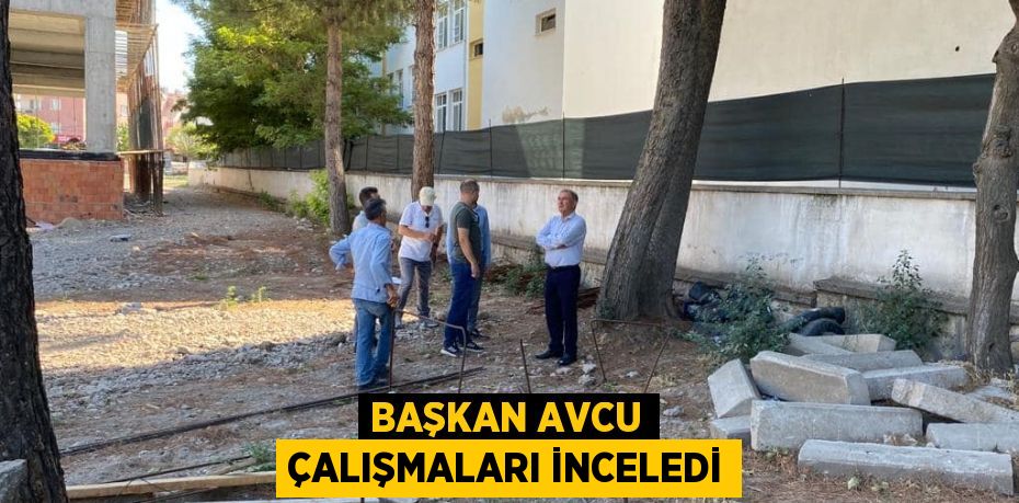 Başkan Avcu çalışmaları inceledi