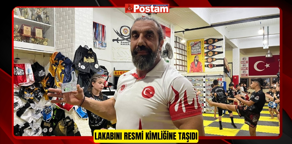 Lakabını resmi kimliğine taşıdı: MMA Dünya Şampiyonu Hakan İtmiş, "Rambo Hakan" oldu