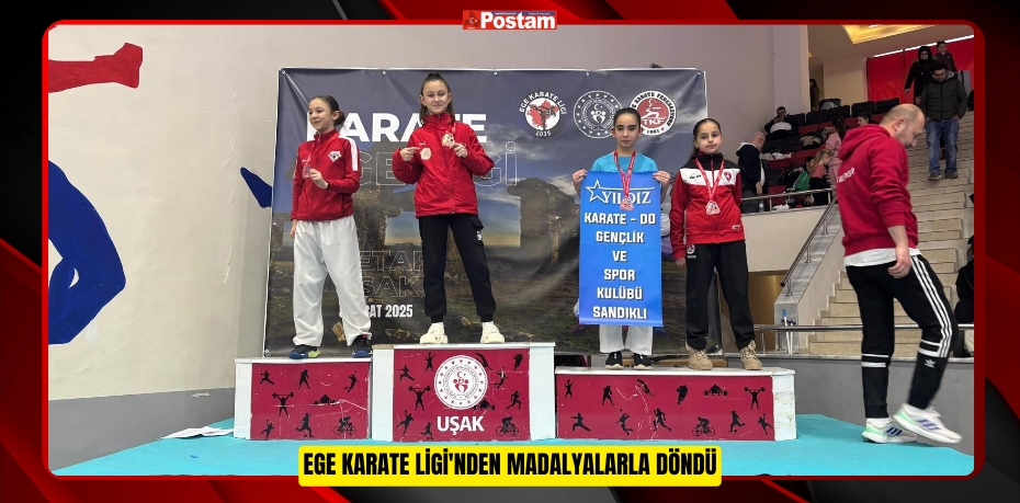 Ege Karate Ligi'nden madalyalarla döndü